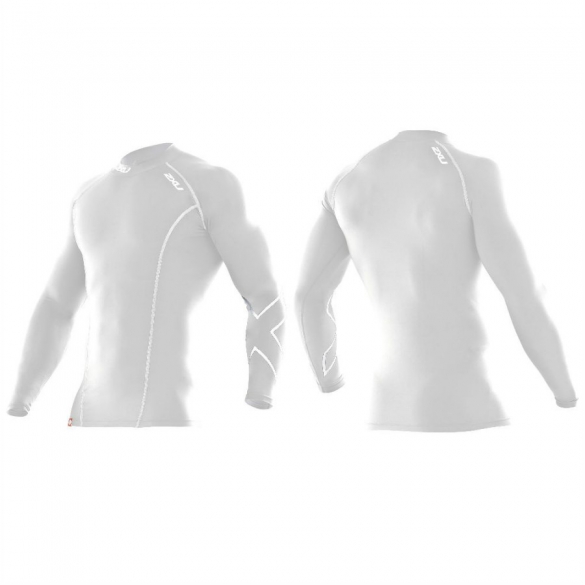 2XU compression top L/S wit heren MA1984a 2015 2XU1984a